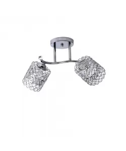 Lustra Maribela, 2*E27, Crom, Metal si Cristal