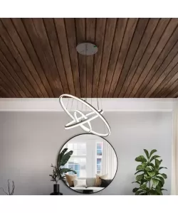 Lustra Mini cu Telecomanda, 280W, Alb, Dimabila