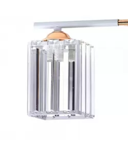 Lustra Mirabela, 2*E27, Auriu, Metal si Cristal