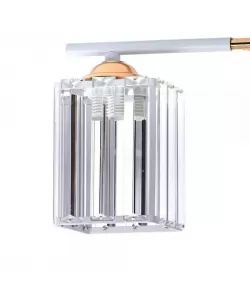 Lustra Mirabela, 3*E27, Auriu, Metal si Cristal