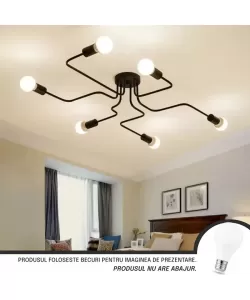Lustra Nikolai 6x E27 Negru