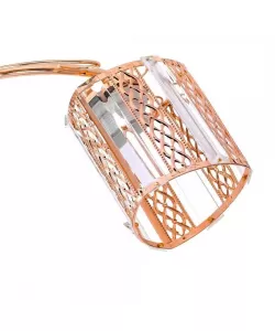 Lustra Raluca, 2*E27, Auriu, Metal si Cristal