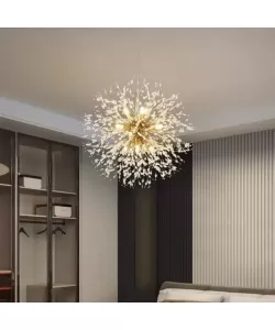 Candelabru Cristal Rayan 8x G9 Diametru 40cm Auriu