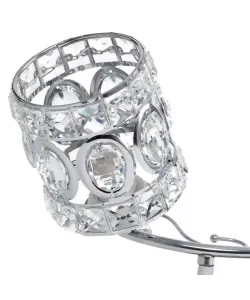 Lustra Rita, 2*E27, Crom, Metal si Cristal