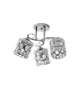Lustra Rita, 3*E27, Crom, Metal si Cristal