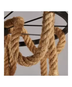 Lustra Roata, 3*E27, Maro, Metal si Sfoara