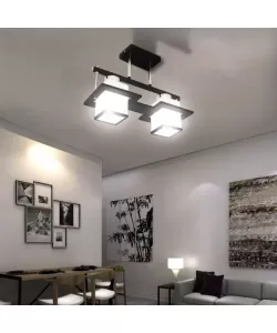 Lustra Rustica 2x E27 Negru