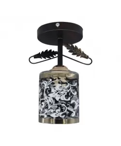 Lustra Silvia, 1*E27, Metal si Sticla