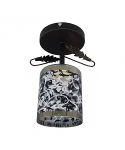 Lustra Silvia, 1*E27, Metal si Sticla