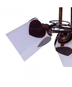 Lustra Spence, 3*E27, Maro si Alb, Metal si Sticla