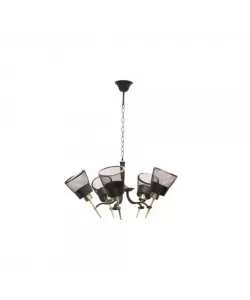 Lustra Torino, 5*E27, Negru, Metal