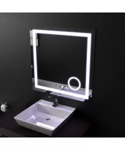 Oglinda LED Senzor Alfie Sistem Dezaburire Ceas Temperatura 60x60 CM Colectia Marcello Funghi Oglinda LED Senzor Alfie Sistem Dezaburire Ceas Temperatura 60x60 CM Colectia Marcello Funghi