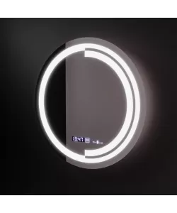 Oglinda LED Senzor Consuel Sistem Dezaburire si Ceas 60x60 cm Colectia Marcello Funghi Oglinda LED Senzor Consuel Sistem Dezaburire si Ceas 60x60 cm Colectia Marcello Funghi