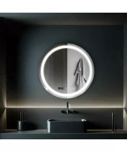 Oglinda LED Senzor Gloria Sistem Dezaburire Ceas 70x70 cm Colectia Marcello Funghi Oglinda LED Senzor Gloria Sistem Dezaburire Ceas 70x70 cm Colectia Marcello Funghi