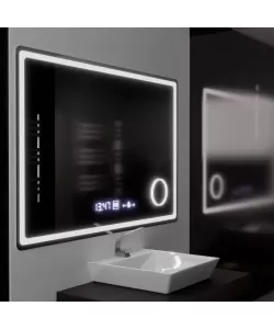 Oglinda LED Senzor Kjellor Sistem Dezaburire si Ceas 120x80 cm Colectia Marcello Funghi Oglinda LED Senzor Kjellor Sistem Dezaburire si Ceas 120x80 cm Colectia Marcello Funghi