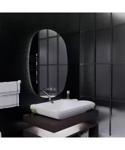 Oglinda LED Senzor Ranya Sistem Dezaburire Ceas Temperatura 60x80 cm Colectia Marcello Funghi Oglinda LED Senzor Ranya Sistem Dezaburire Ceas Temperatura 60x80 cm Colectia Marcello Funghi