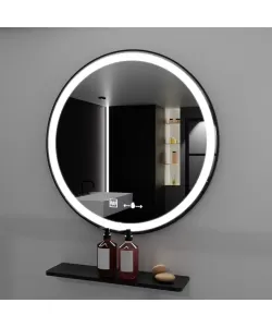 Oglinda LED Senzor Serenita Sistem Dezaburire Rama Neagra 70x70 cm Colectia Marcello Funghi Oglinda LED Senzor Serenita Sistem Dezaburire Rama Neagra 70x70 cm Colectia Marcello Funghi