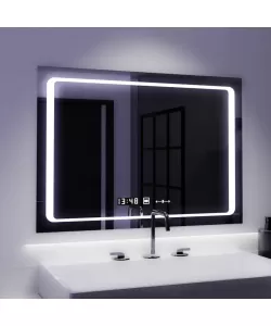 Oglinda LED Senzor Sole Sistem Dezaburire Ceas Temperatura 90x60 cm Colectia Marcello Funghi Oglinda LED Senzor Sole Sistem Dezaburire Ceas Temperatura 90x60 cm Colectia Marcello Funghi