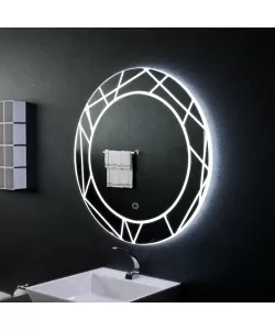 Oglinda LED Touch Astrix 70x70 cm Colectia Korman Technik