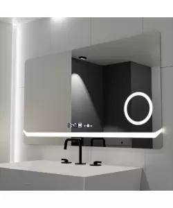 Oglinda LED Touch Brillante Sistem Dezaburire Lupa Cosmetica 80x60 cm Colectia Marcello Funghi Oglinda LED Touch Brillante Sistem Dezaburire Lupa Cosmetica 80x60 cm Colectia Marcello Funghi