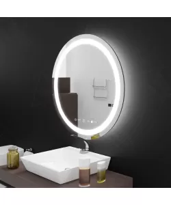 Oglinda LED Senzor Circollo Sistem Dezaburire si Ceas 60x60 cm Colectia Marcello Funghi Oglinda LED Senzor Circollo Sistem Dezaburire si Ceas 60x60 cm Colectia Marcello Funghi