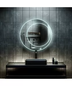 Oglinda LED Touch Feronia Sistem Dezaburire 60x60cm Colectia Korman Technik