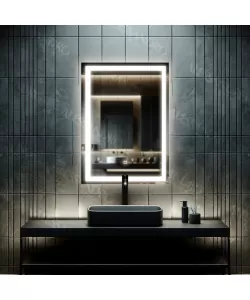 Oglinda LED Touch Nox, functie Dezaburire, 60x80 cm, Korman Technik