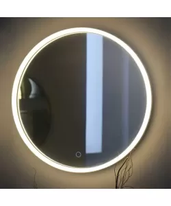 Oglinda LED Touch Rotunda, 50x50cm