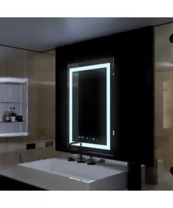 Oglinda LED Touch Sistem Dezaburire 75x90 cm Colectia Marcello Funghi W09L Oglinda LED Touch Sistem Dezaburire 75x90 cm Colectia Marcello Funghi W09L