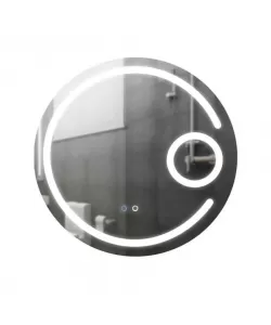 Oglinda LED Touch cu Sistem Dezaburire, Lupa Cosmetica, Smack, 70x70cm