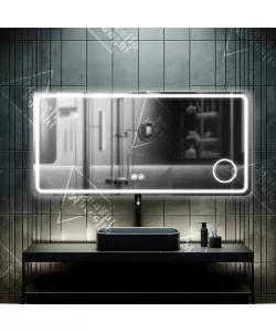 Oglinda LED Touch Stacy Sistem Dezaburire Lupa Cosmetica 90x75 cm Colectia Marcello Funghi Oglinda LED Touch Stacy Sistem Dezaburire Lupa Cosmetica 90x75 cm Colectia Marcello Funghi