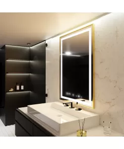 Oglinda Senzor Victri Sistem Dezaburire Ceas Rama Aurie 60x80 cm Colectia Marcello Funghi Oglinda Senzor Victri Sistem Dezaburire Ceas Rama Aurie 60x80 cm Colectia Marcello Funghi