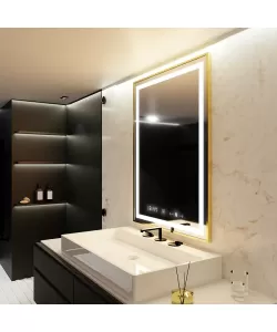 Oglinda Senzor Victori Sistem Dezaburire Ceas Rama Aurie 75x90 cm Colectia Marcello Funghi