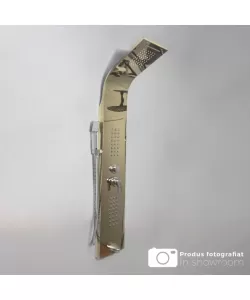 Panou de dus, Inox SUS304, Auriu, LYP/001