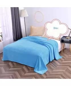 Patura Cocolino, Bleu, Pat Dublu, 200*230 cm Patura Cocolino, Bleu, Pat Dublu, 200*230 cm