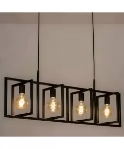 Pendul Archer 4x E27 Negru Pendul Archer 4x E27 Negru