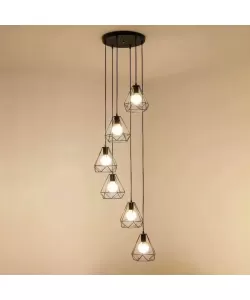 Pendul Arfan 6x E27 Negru Pendul Arfan 6x E27 Negru