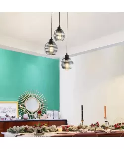 Pendul Baker 3x E27 Negru Pendul Baker 3x E27 Negru