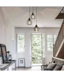 Pendul Baker 3x E27 Negru Pendul Baker 3x E27 Negru