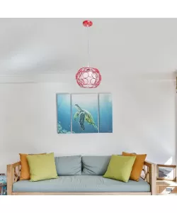 Pendul Camelia, 1*E27, Metal, Rosu Pendul Camelia, 1*E27, Metal, Rosu