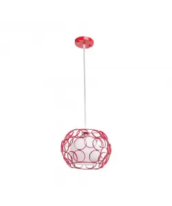 Pendul Camelia, 1*E27, Metal, Rosu Pendul Camelia, 1*E27, Metal, Rosu