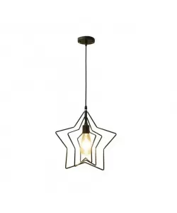 Pendul Carmen, 1*E27, Metal, Negru, 3301/3