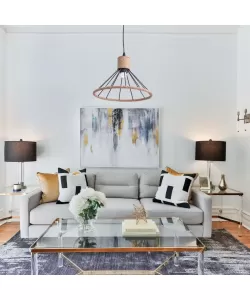 Pendul Cristian, 1*E27, Negru, Metal si Sfoara, 8130/1BK