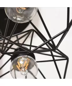 Pendul Diamant, 3*E27, Negru, Metal, 6630/3R Pendul Diamant, 3*E27, Negru, Metal, 6630/3R