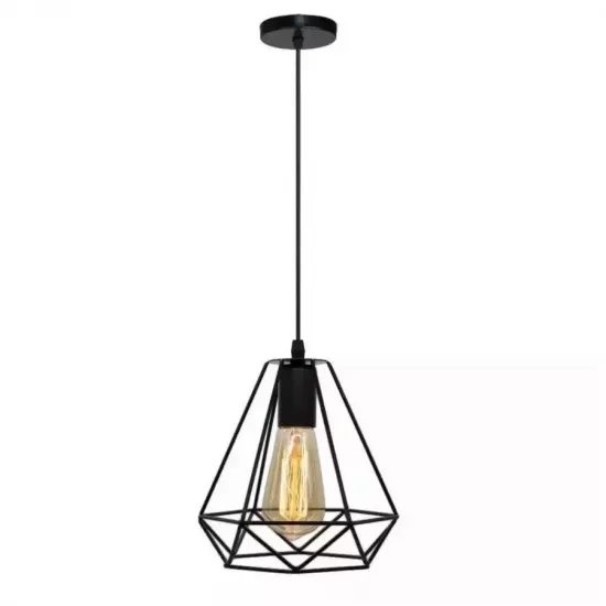 Pendul Diamant 1* E27, Negru Mat Pendul Diamant 1* E27, Negru Mat