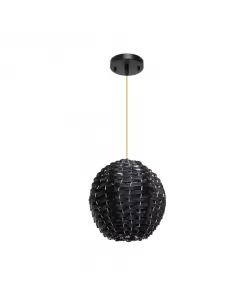 Pendul Dragou, 1*E27, Negru, Metal si Plastic, 2079/1