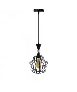 Pendul Elio, 1*E27, Negru, Metal, 2659/1