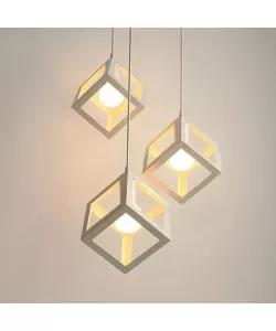 Pendul Fedra, 3*E27, Alb, Metal, 528/3WH