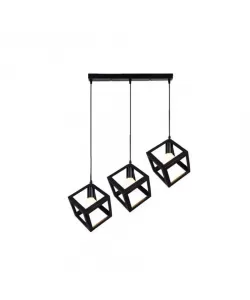 Pendul Fedra, 3*E27, Metal Negru