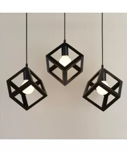 Pendul Fedra, 3*E27, Metal Negru